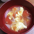 あんずてぃー☆'s cooksnap of when they made 熟れたトマトのかき玉スープ♪.