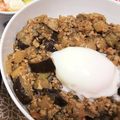 ポピー５'s cooksnap of when they made 夏が旬＊ナスとピーマンの肉みそ丼.
