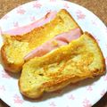 nosso's cooksnap of when they made 簡単朝ご飯！ハムチーズのフレンチトースト.