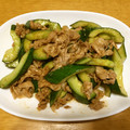 まめ男６４'s cooksnap of when they made きゅうりと豚バラのオイスター炒め.