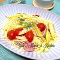 YUH♡ママ's cooksnap of when they made ツナ缶とミニトマトのあっさりパスタ♪.