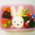 naomi777's cooksnap of when they made ミッフィーちゃんのお弁当（キャラ弁）.