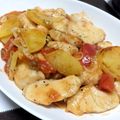 サラピコ！'s cooksnap of when they made 鶏胸肉とじゃがいも、トマトのスゴだれ炒め.