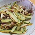あたりめっこ's cooksnap of when they made 冬瓜の皮ときのこのペペロンチーノきんぴら.