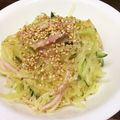 卵せんべい's cooksnap of when they made 錦糸瓜（ソーメンかぼちゃ）の中華サラダ♡.