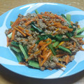 クック8D0BQL☆'s cooksnap of when they made 簡単一人分☆小松菜と挽肉のあんかけ丼.
