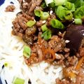 ごはん大好き娘's cooksnap of when they made なすのピリ辛肉味噌そうめん.