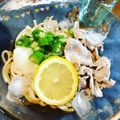 peko628's cooksnap of when they made レモンでサッパリ！！冷しゃぶおろしうどん.