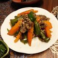 ちゃぴ♥'s cooksnap of when they made 人参とピーマンと牛肉の甘辛炒め.