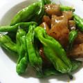 にゃ★にゃ's cooksnap of when they made コンニャクとししとうの豆板醤炒め.