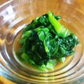 にゃ★にゃ's cooksnap of when they made つるむらさきのカラシ醤油和え.