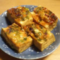 クックKV0S77☆'s cooksnap of when they made トースターで✤厚揚げの味噌マヨ挟み焼き.