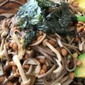picari0704's cooksnap of when they made アボカドとしめじの納豆焼き蕎麦.