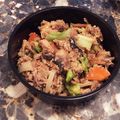 時々肉を食べたい's cooksnap of when they made 野菜とツナのずぼらどんぶり.