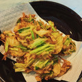 まやチャン's cooksnap of when they made ＊大根の葉で＊さっくりかき揚げ.