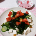 えりりんちゃん♡'s cooksnap of when they made 豆腐とトマトときゅうりの中華風サラダ.