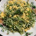 まゆまルイ's cooksnap of when they made 水菜と卵のピリ辛炒め.