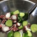 鈴野らしゃ's cooksnap of when they made タコときゅうりのねぎ塩サラダ.