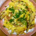 arukiseki's cooksnap of when they made 簡単節約 カニカマのかに玉風炒め.