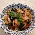 gogators's cooksnap of when they made 茄子と豚肉のタイ風バジル炒め.