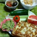 GSDsubaru's cooksnap of when they made 全粒粉パンのオープンサンド☆納豆チーズ.