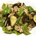 ケロんちょ's cooksnap of when they made 豚小間とナス、ピーマンのにんにく味噌炒め.