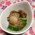ぽぽきゅ's cooksnap of when they made ベビーホタテとめかぶ・きゅうりの酢の物♪.