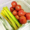 のりきんぎょ's cooksnap of when they made アスパラの１本漬け＆ミニトマトの浅漬.