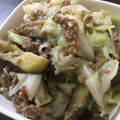 ポメちょん's cooksnap of when they made ミンチで♡ナスとキャベツの甘辛味噌炒め♪.