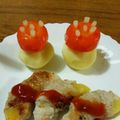 Μαｉ's cooksnap of when they made かわいいつけあわせ♪アリス風の毒キノコ？.