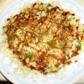 白いぐれーぷ's cooksnap of when they made 粉少な目ヘルシー＆節約！白菜のお好み焼き.