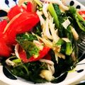 みのるぽん's cooksnap of when they made モロヘイヤとトマトの和え物.