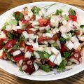 yukoshige's cooksnap of when they made 簡単！！タコとパクチーのセビチェ★.