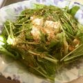 ☆こまっと☆'s cooksnap of when they made ♪超超簡単♪水菜とお豆腐のサラダ.
