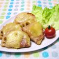 komomoもも's cooksnap of when they made れんこん巻き豚肉の照り焼きチーズ味♪.