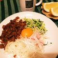 みちこのごはん's cooksnap of when they made 辛さ控えめ子供もパクパクジャージャー麺.