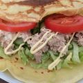 Coquina's cooksnap of when they made クレープやさんの味♪ツナマヨ.