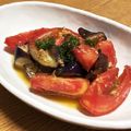 ぽめchan's cooksnap of when they made 焦がしガーリックのトマトと茄子のマリネ.