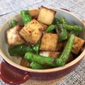mucherry's cooksnap of when they made 厚揚げとししとうおかか醤油炒め.