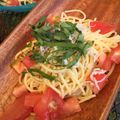リラシャン's cooksnap of when they made しらす＆大葉＆トマトの冷製パスタ♪.