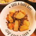 JILLの赤メガネ's cooksnap of when they made 簡単！小さい新じゃがの肉味噌炒め！.