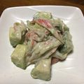 みけねこ十's cooksnap of when they made アボカドとカニかまの、わさびマヨサラダ.