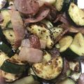 きなこだるま's cooksnap of when they made 簡単！ズッキーニとベーコンの塩・胡椒炒め.