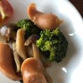 かおり85's cooksnap of when they made レンジで簡単☆キノコとウインナーの煮物.