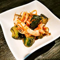 みかち♪'s cooksnap of when they made きゅうりとボイルいかのキムチ風和え物.