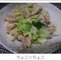 ちょこ☆ちょこ's cooksnap of when they made キャベツとムネ肉のペペロンチーノ風炒め.