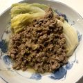 chisn19's cooksnap of when they made 大量消費★白菜ステーキの肉みそがけ.