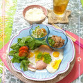 sakuraロゼット's cooksnap of when they made 休日の娘の手作りプリティーハムエッグ.