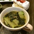 ♡ひな祭り♡'s cooksnap of when they made ダシダで・ズッキーニ入りのわかめスープ.