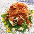 フジぽん's cooksnap of when they made ＊ピーマンと鶏ささみの中華風サラダ＊.